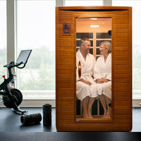 Andora 2-Person Low EMF FAR Infrared Sauna, Canadian Hemlock