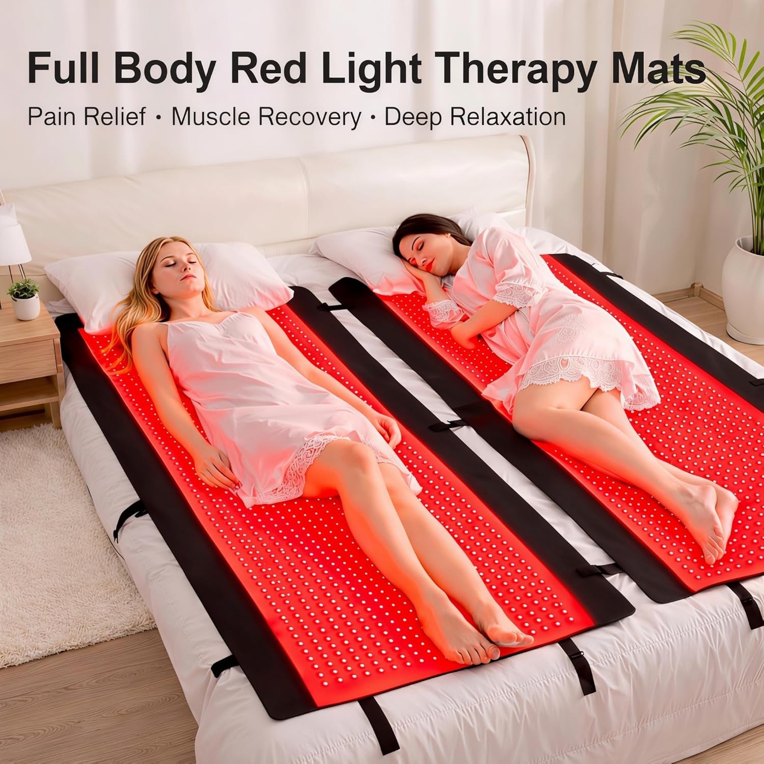2026 Upgraded All-In-One Red Light Therapy Mat Full Body, FSA & HSA Eligible,75” X 35” Medical-Grade TPU Red Light Blanket with 2600 Dual-Wavelength Leds (660Nm Red & 850Nm NIR) for Pain Relief