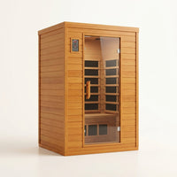 Andora 2-Person Low EMF FAR Infrared Sauna, Canadian Hemlock — Studio Shot