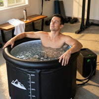 Cold Plunge Tub, 248 Gallon, 1 Horsepower, Heavy-Duty Ice Bath Tub for Athletes with Hot & Cold, Portable Inflatable Plunge Chiller with Water Treatment Kit, Immersion Therapy, Wifi (Black, 1 Set) — Lifestyle