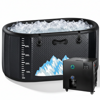 Cold Plunge Tub Built for Home Ice Baths, 248 Gallon Capacity, 1 HP Chiller, WiFi Control