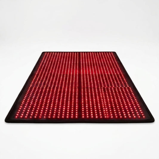 Red Light Therapy Mat Designed for Full Body Coverage, 660nm 850nm Dual Wavelength, 3840 LEDs, 71x31 Inch — Studio Shot