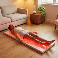 Red Light Therapy Mat Designed for Full Body Coverage, 660nm 850nm Dual Wavelength, 3840 LEDs, 71x31 Inch — Lifestyle